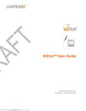Lantronix WiPort-G User Manual