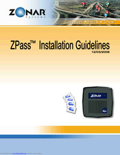 Zonar ZPass Installation Manuallines