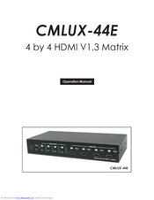 Cypress CMLUX-44E Operation Manual