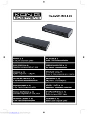 Konig KN-AVSPLIT25 Manual