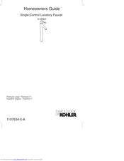 Kohler K-19909-4 Homeowner's Manual