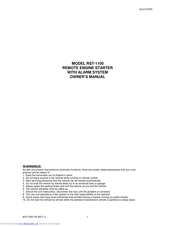Autopage RST-1100 Owner's Manual