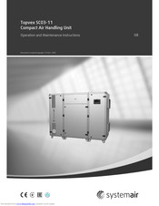 SystemAir Topvex SC03-11 Operation And Maintenance Instructions