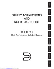 Bluesound DUO D30 Safety Instructions And Quick Start Manual