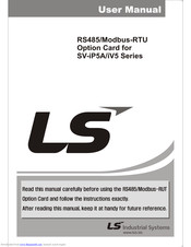 LS RS485/Modbus-RTU User Manual