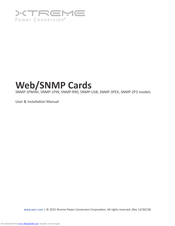 Xtreme SNMP-2P3 User & Installation Manual