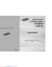 Samsung AV-R710 Instruction Manual