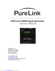 PureLink HDG-mini Owner's Manual