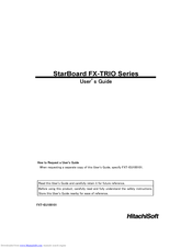 HitachiSoft StarBoard FX-TRIO-77 User Manual