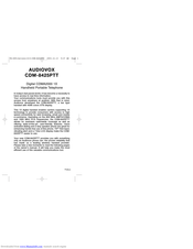 Audiovox CDM-8425PTT User Manual