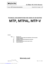 Jinova MTP 125 Technical Documentation Manual