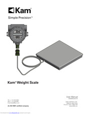 KAM Simple Precision Weight Scale User Manual