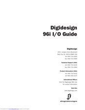 DigiDesign 96i I/O Manual
