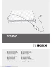 Bosch PFB3060 Operating Instructions Manual