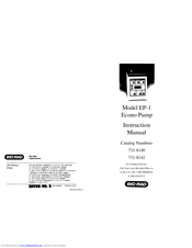 BIO RAD EP-1 Econo Pump Instruction Manual