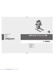 Bosch GCD 12 JL Original Instructions Manual