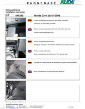 Kuda 046240 Installation Instruction