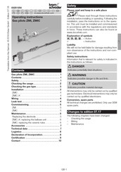Krom Schroder ZMIC Operating Instructions Manual