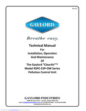GAYLORD RSPC-ESP-OW Series Technical Manual
