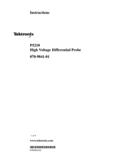 tektronix P5210 Instructions Manual