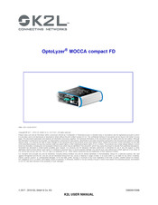 K2L OptoLyzer MOCCA compact FD User Manual