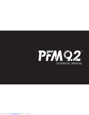 Pro-Cut PFM 9.2 DRO Technical Manual