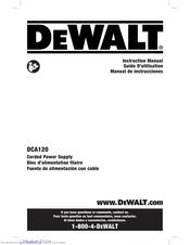 DeWalt DCA120 Instruction Manual