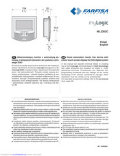 Farfisa myLogic ML2262C Installation And User Manual