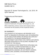 Huawei G6110 Manual