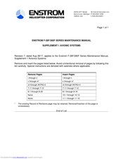 ENSTROM F-280F Series Maintenance Manual