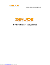 Shenzhen Sinjoe AWC-608 Manual