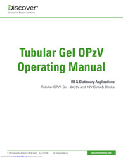 DISCOVER Tubular Gel OPzV Operating Manual