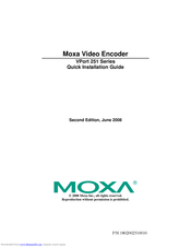 Moxa Technologies VPort 251 Series Quick Installation Manual
