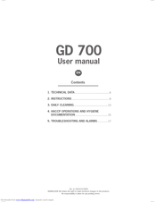 Granuldisk GD 700 User Manual