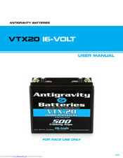 Antigravity Batteries VTX20 User Manual