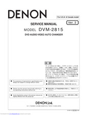 Denon DVM-2815 Service Manual