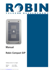 Robin Compact SIP Manual