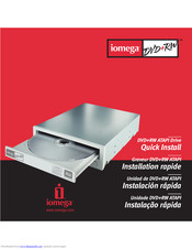 Iomega DVD+RW ATAPI Drive Quick Install Manual