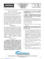 Jerguson LUMASTAR EPL-100 Installation, Operating,  & Maintenance Instructions