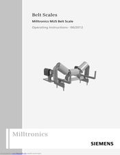 Siemens Milltronics MUS Operating Instructions Manual