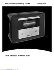 Honeywell TPPL Modbus TCP Installation And Setup Manual