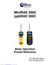 Rae MiniRAE 3000 Basic Operation/Pocket Reference