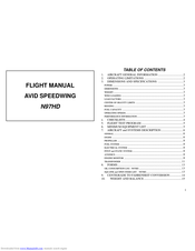 Avid Technology SPEEDWING MKIV Flight Manual