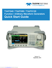 Teledyne T3AFG80 Quick Start Manual