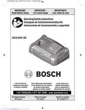 Bosch GAX 18V-30 Professional Operating/Safety Instructions Manual