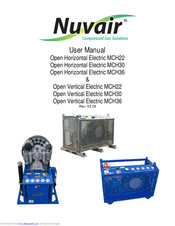 Nuvair Open Horizontal Electric MCH36 User Manual