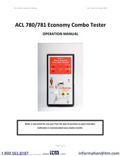 ACL Staticide 781 Operation Manual