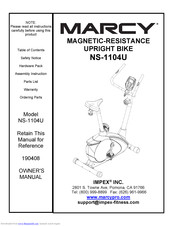 Marcy NS-1104U Owner's Manual