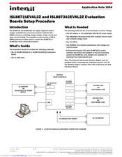 Intersil ISL88731EVAL2Z Setup Procedure