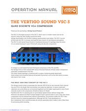 Vertigo Sound VSC-3 Operation Manual